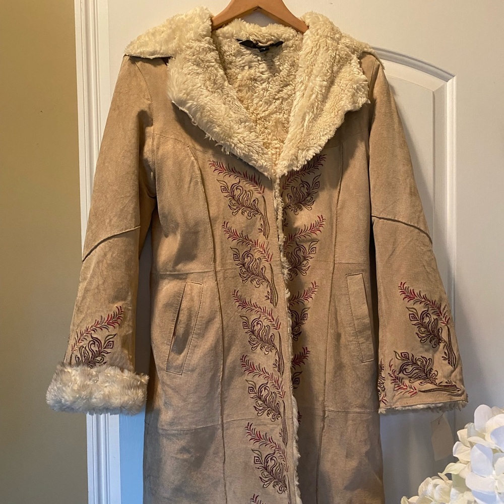 Leather coat